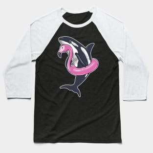 Beach Summer Pool Party Men Women Kids Funny Orca Flamingo Baseball T-Shirt